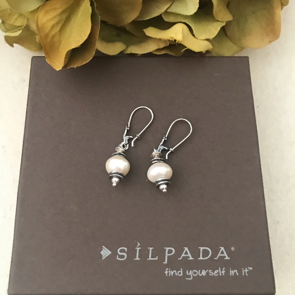 Silpada Freshwater Pearl Earrings